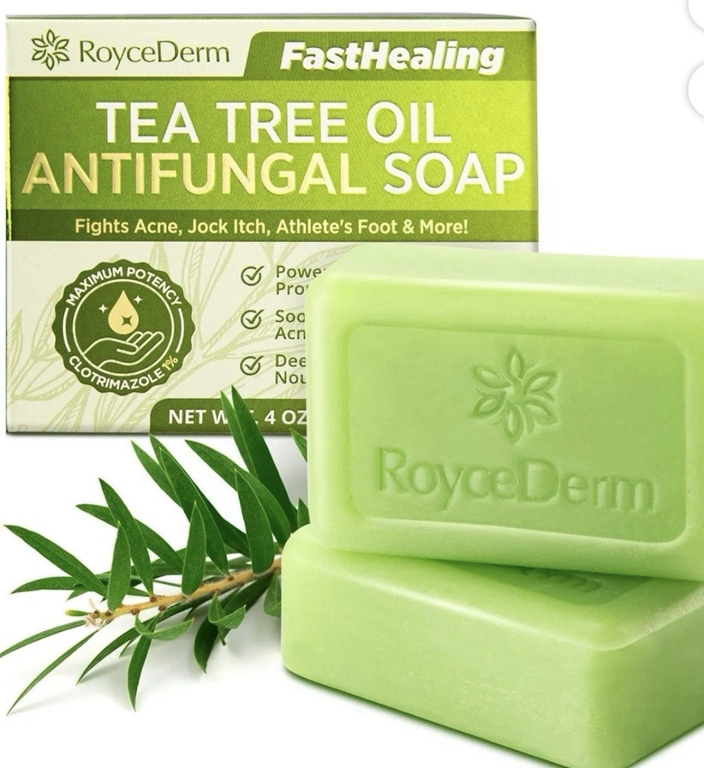 Tea Tree Oil Soap Bar - Antifungal Face & Body Wash.